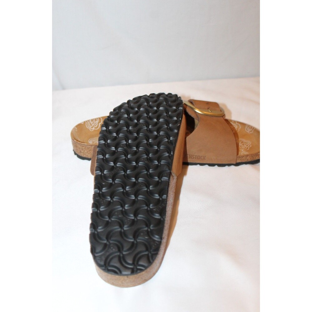 Birkenstock Women's Madrid Big Buckle Suede Sandals Mink NWOB EU 39 NARROW - Picture 10 of 10